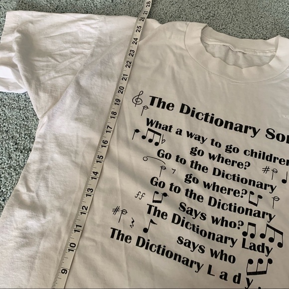 Vintage dictionary song tee - Picture 3 of 3